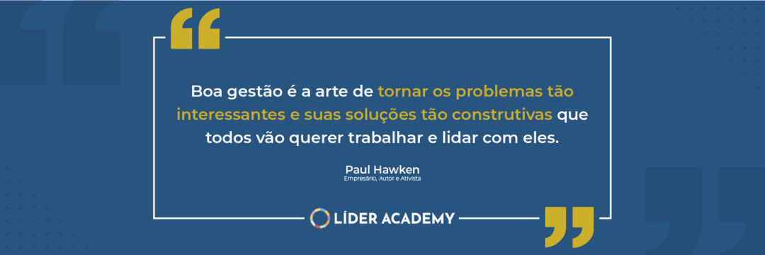 Frase de liderança: Paul Hawken