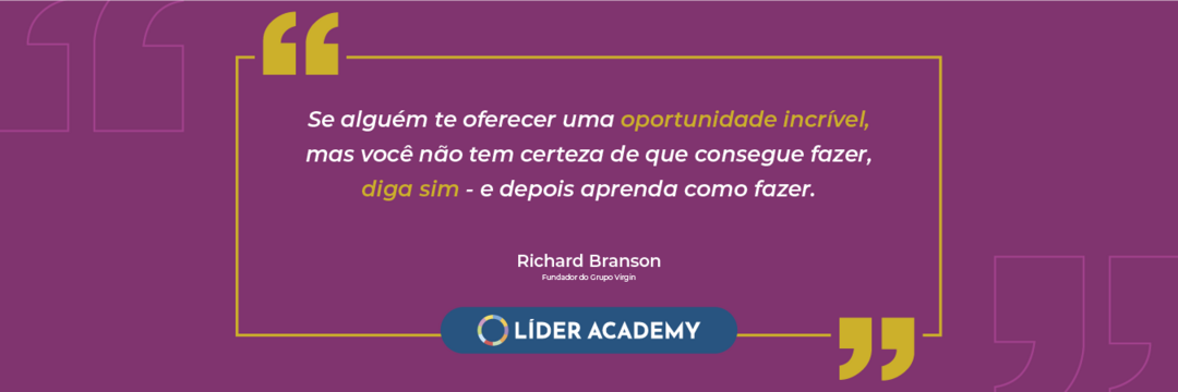 Frase de liderança: Richard Branson